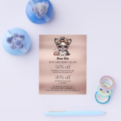 Dog grooming business personalized flyer (Enkel)