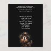 Dog grooming business personalized flyer (Achterkant)