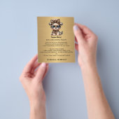 Dog grooming business personalized flyer (Hand)