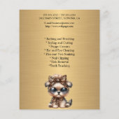 Dog grooming business personalized flyer (Achterkant)
