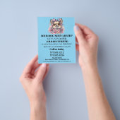 Dog grooming business personalized flyer (Hand)