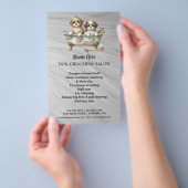 Dog grooming business personalized flyer (Hand)