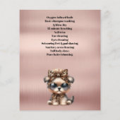 Dog grooming business personalized flyer (Achterkant)