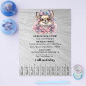 Dog grooming business personalized flyer (Enkel)