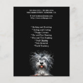 Dog grooming business personalized flyer (Achterkant)