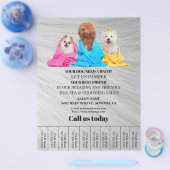 Dog grooming business personalized flyer (Enkel)