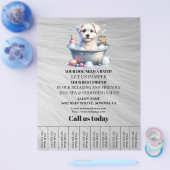 Dog grooming business personalized flyer (Enkel)