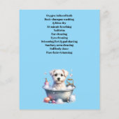 Dog grooming business personalized flyer (Achterkant)