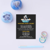Dog grooming business personalized flyer (Enkel)