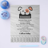Dog grooming business personalized flyer (Enkel)