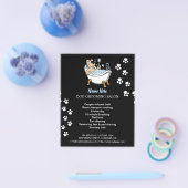 Dog grooming business personalized flyer (Enkel)