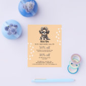 Dog grooming business personalized flyer (Enkel)