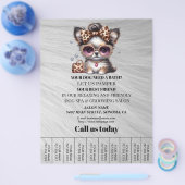 Dog grooming business personalized flyer (Enkel)
