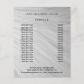 Dog grooming business personalized flyer (Achterkant)