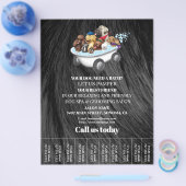 Dog grooming business personalized flyer (Enkel)