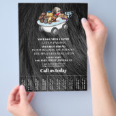 Dog grooming business personalized flyer (Hand)