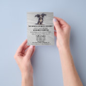 Dog grooming business personalized flyer (Hand)