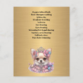Dog grooming business personalized flyer (Achterkant)