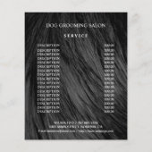 Dog grooming business personalized flyer (Achterkant)