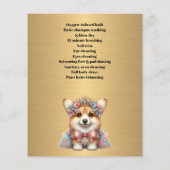Dog grooming business personalized flyer (Achterkant)
