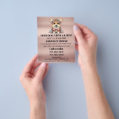 Dog grooming business personalized flyer (Hand)