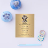 Dog grooming business personalized flyer (Enkel)