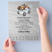 Dog grooming business personalized flyer (Hand)