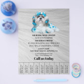 Dog grooming business personalized flyer (Enkel)