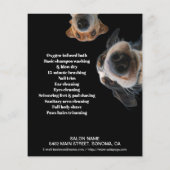 Dog grooming business personalized flyer (Achterkant)