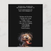 Dog grooming business personalized flyer (Achterkant)