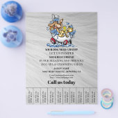 Dog grooming business personalized flyer (Enkel)