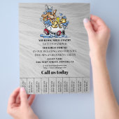 Dog grooming business personalized flyer (Hand)