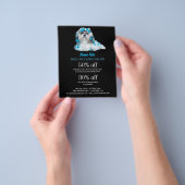Dog grooming business personalized flyer (Hand)
