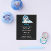 Dog grooming business personalized flyer (Enkel)