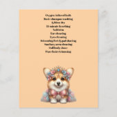 Dog grooming business personalized flyer (Achterkant)