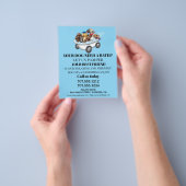 Dog grooming business personalized flyer (Hand)