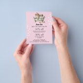 Dog grooming business personalized flyer (Hand)