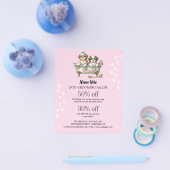 Dog grooming business personalized flyer (Enkel)