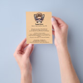 Dog grooming business personalized flyer (Hand)