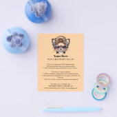 Dog grooming business personalized flyer (Enkel)