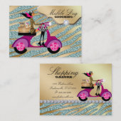 Dog Grooming Cool Sparkle Zebra Pet Veterinarian Visitekaartje (Voorkant / Achterkant)