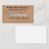 Dog Grooming Dachshund Visitekaartje (Voorkant / Achterkant)