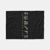 Dog Grooming Dog Groomer Life Work Pet Groomer Ico Fleece Deken (Voorkant (Horizontaal))