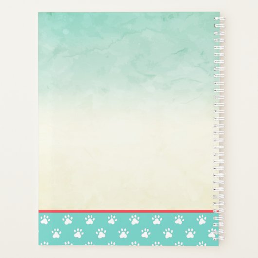 Dog Grooming Dog Spa Appointbook Planner (Achterkant)