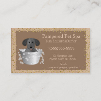 Dog Grooming Dog Spa Visitekaartje Afsprakenkaartje