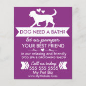 Dog Grooming Flyer -  (Voorkant)