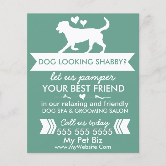 Dog Grooming Flyer -  (Voorkant)