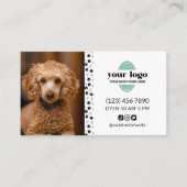 Dog Grooming Foto Logo Social Media Visitekaartje (Voorkant)