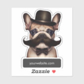Dog Grooming French Bulldog Promotional Sticker (Vel)