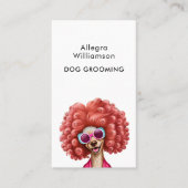 Dog Grooming Fun QR Code Visitekaartje (Voorkant)